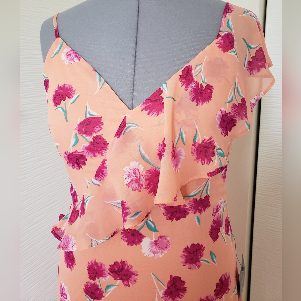 Lulu's High-Low Ruffled Dress. NWT Size XL - Picture 5 of 6